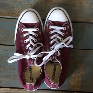Burgundy Converse